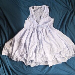 Silky light blue Anthropologie dress